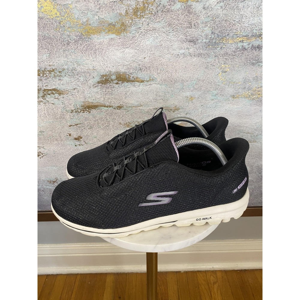 Skechers GOwalk Slip-ins Shoes Womens Size 11 Black Walking Sneakers SN 125277